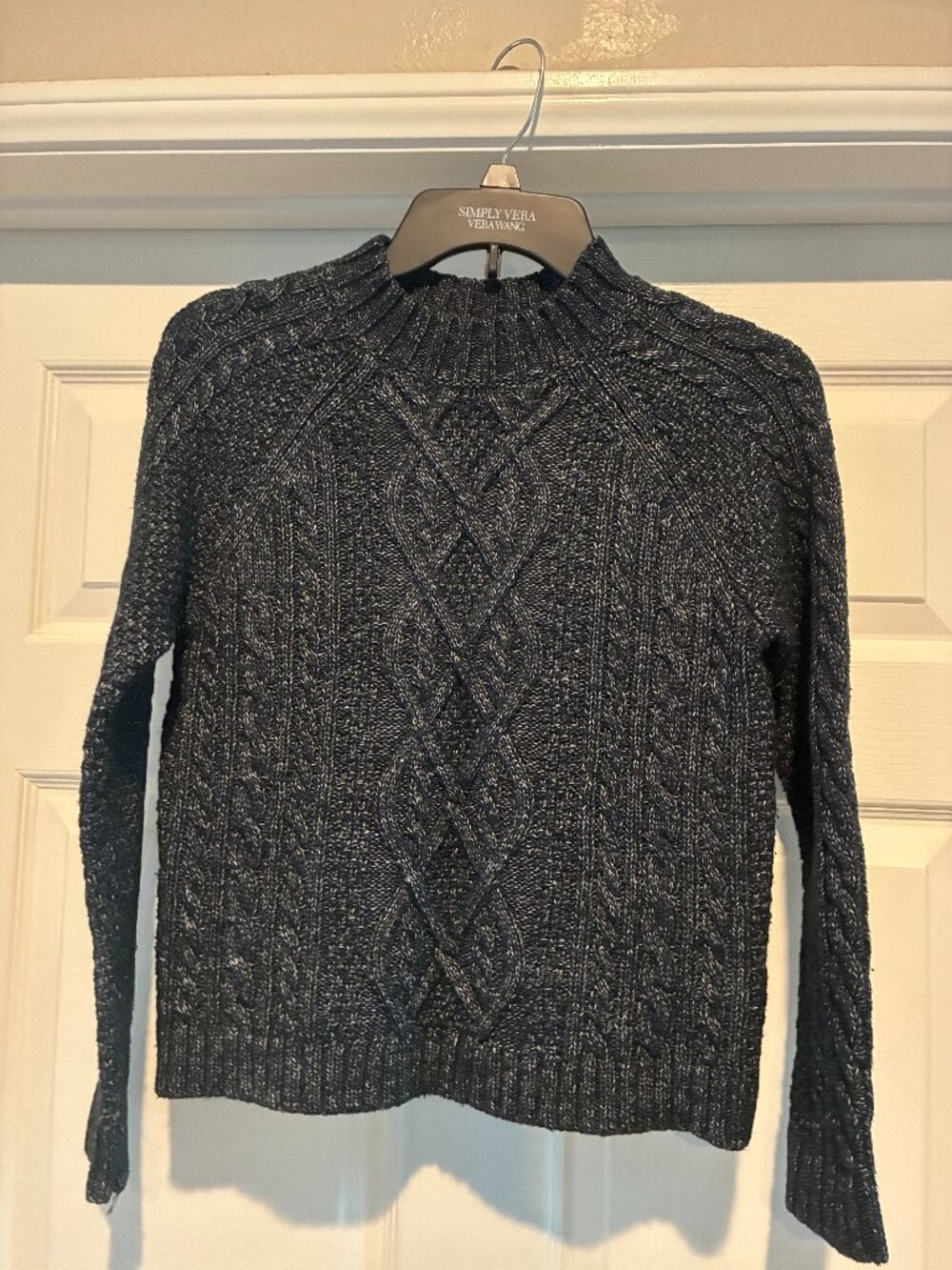 Abercrombie & Fitch XS navy blue heather sweater